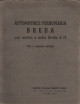 SOCIETÀ ITALIANA ERNESTO BREDA Automotrice ferroviaria Breda con motori a nafta Breda D. 17. Tipo a comando multiplo