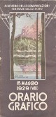 MINISTERO DELLE COMUNICAZIONI. FERROVIE DELLO STATO Orario grafico 15 maggio 1929 (VII)