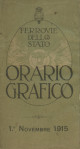FERROVIE DELLO STATO Orario grafico 1° Novembre 1915