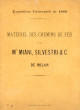 Exposition Universelle de 1889. Matériel des chemins de fer de la M on  Miani, Silvestri & C o  de Milan