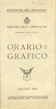 MINISTERO DELLE COMUNICAZIONI. FERROVIE DELLO STATO Orario grafico giugno 1924 MINISTERO DELLE COMUNICAZIONI. FERROVIE DELLO STATO Orario grafico giugno 1924