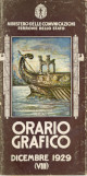MINISTERO DELLE COMUNICAZIONI. FERROVIE DELLO STATO Orario grafico dicembre 1929 (VIII)